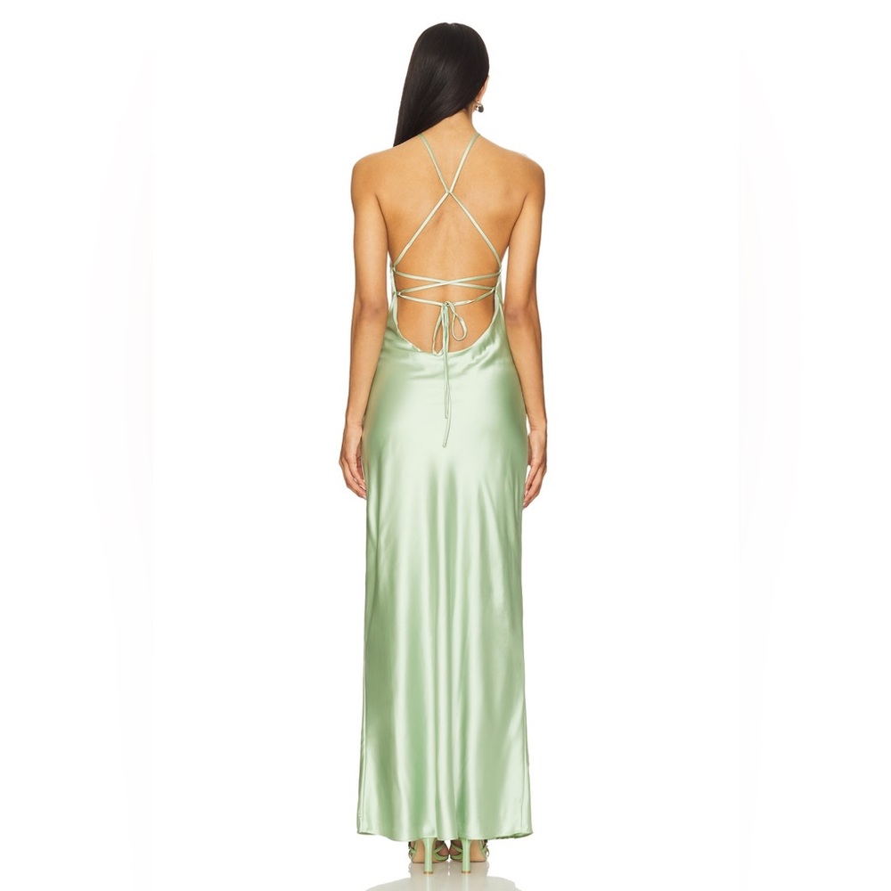 Line & Dot x REVOLVE Kira Maxi Dress in Pistachio Green - Picture 4 of 10